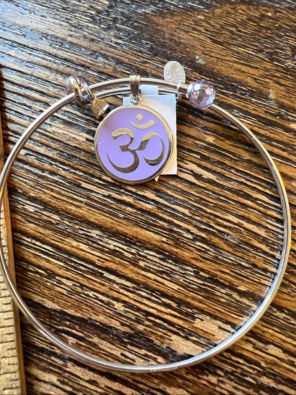 NWT Alina Sterling Silver Ohm charm bracelet